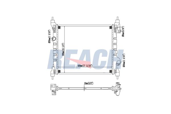 Su Radyatörü  Chevrolet Spark (2009->)  VALEO 733234
