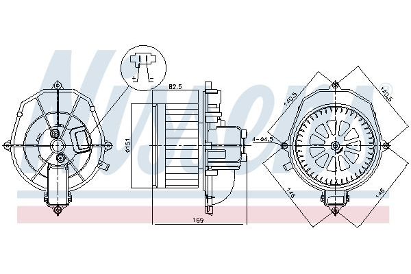 Kalorifer Motoru  NISSENS 87518