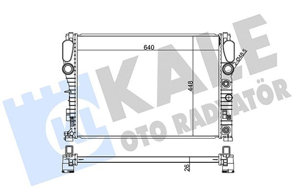 Su Radyatörü  Mercedes CLS (BM 219)(06.2004->)  KALE 360800