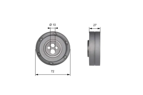 Triger Gergi Rulmanı  Audi A6 Sedan (C4)(06.1994->)  GATES T41216