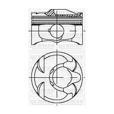 Piston (86.00MM-STD)  YENMAK 39-04234-000