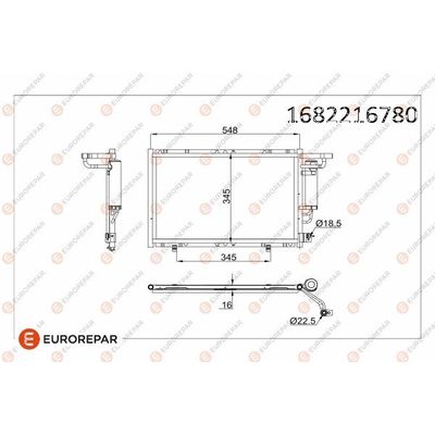 Klima Radyatörü  EUROREPAR 1682216780