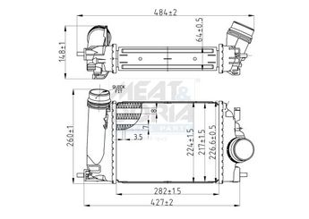 Turbo Radyatörü  VEKA 42-3116  14461BD70A 14461BD71A 14461BD71B