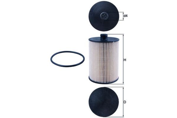 Yakıt Filtresi  Volvo XC70 (08.2000->)  MAHLE KX 226D