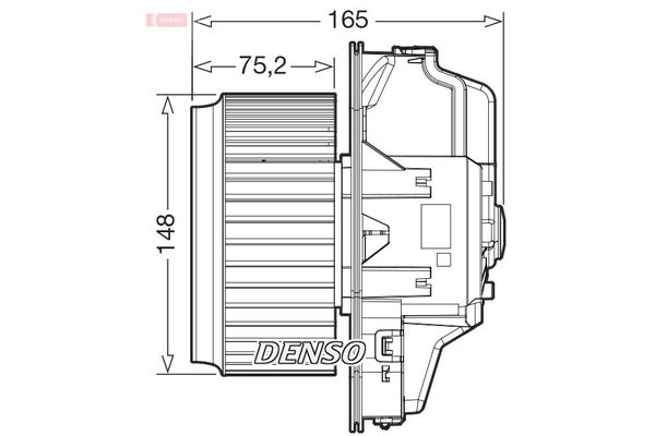Kalorifer Motoru  Volkswagen Touareg (7P6)(08.2014->2018)  DENSO DEA32006