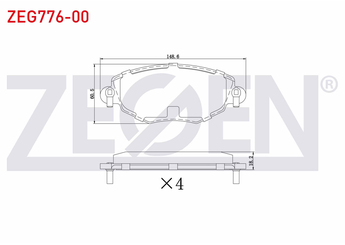 Fren Disk Balata Ön ZEGEN ZEG776-00  1S712K021AC 1783849 1121894 1 121 894 1126718 1 126 718 1204843 1 204 843 1250688 1 250 688 1521531 1 521 531 1 783 849 1S712K021AB 1S71-2K021-AB 1S71-2K021-AC 1S7J2K021AA 1S7J-2K021-AA 1S7J2K021AB 1S7J-2K021-AB 39A14A01 3 9A1 4A0 1 ME1S7J2K021AC ME1S7J-2K021-AC ME1S7J2K021AD ME1S7J-2K021-AD C2S12638 C2S 12638 C2S17129 C2S 17129 C2S48022 C2S 48022 C2S52079 C2S 52079