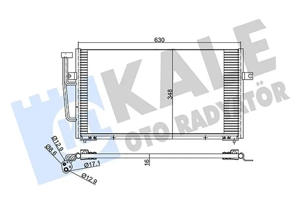 Klima Radyatörü  Mitsubishi Carisma 5 Kapı (DA0)(2000->)  KALE 390400