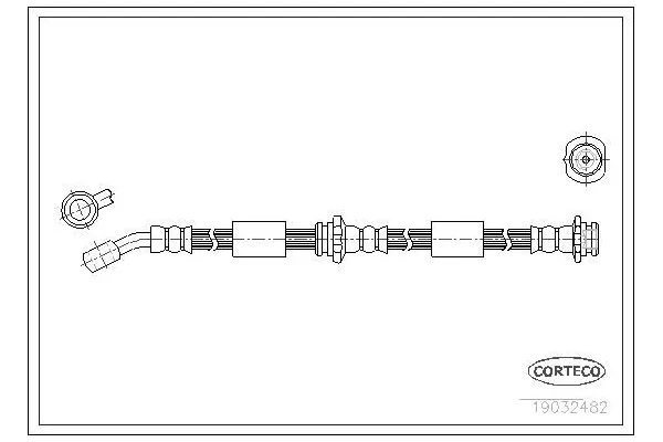 Fren Hortumu Ön Sağ veya Sol Nissan Micra (K11)(08.1992->)  SWAPP 40530