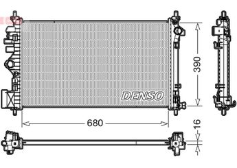 Su Radyatörü  DENSO DRM20111  DRM20111 1300293