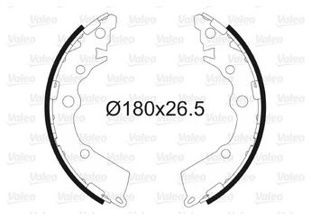 Fren Pabuçlu Balata Arka VALEO 564152  1YA00 583501YA00 58350-1YA00