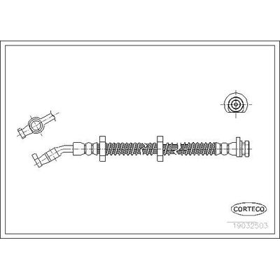 Fren Hortumu Arka Sağ veya Sol Land Rover Discovery (06.2002->)  CORTECO 19032503