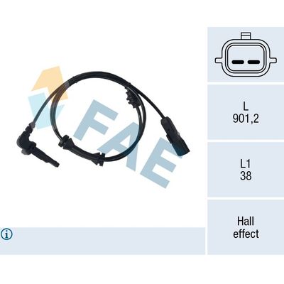 Abs Sensörü Arka Sağ veya Sol Renault Master III Kamyonet / Şasi - Çift Kabin (06.2010->)  RENAULT ORJINAL 8200735319