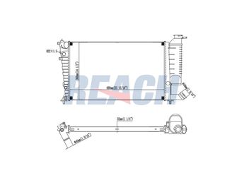 Su Radyatörü  WENDERPARTS MA2035002303  133046 1330.46 1331CV 1331.CV 1331AG 1331AH 1331AM 1331AN 1331R5 1331R6 1331X9 1331Y0