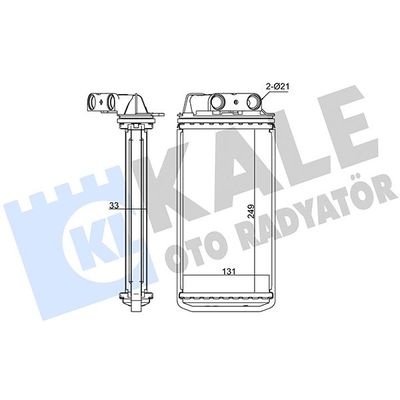 Kalorifer Radyatörü  Fiat Strada (278)(1999->)  ORİS KFI003032