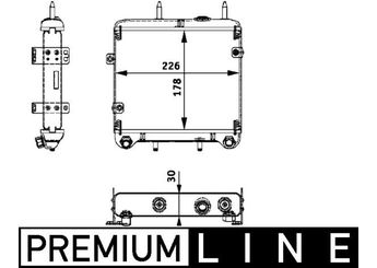 Motor Yağ Soğutucu  MAHLE CLC 23 000P  2105001100 A2105001100 A 210 500 11 00