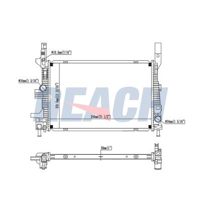 Su Radyatörü  Ford Transit Connect (CHC)(2013->)  VEKA 16-3223