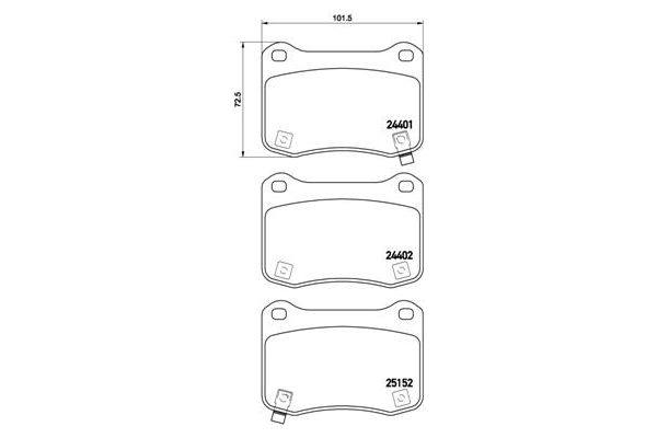 Fren Disk Balata Arka BREMBO P 83 134
