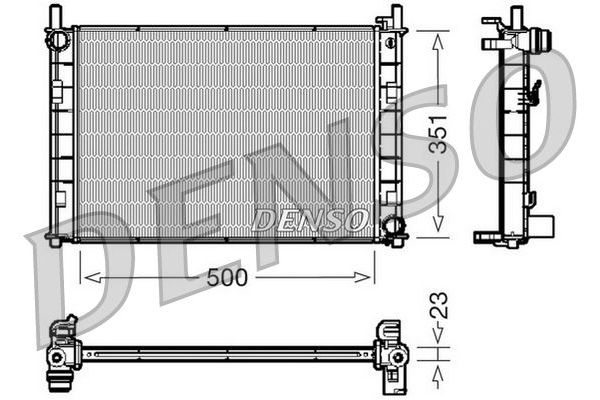 Su Radyatörü  Mazda 2 Sedan (DY)(03.2003->)  DENSO DRM10045