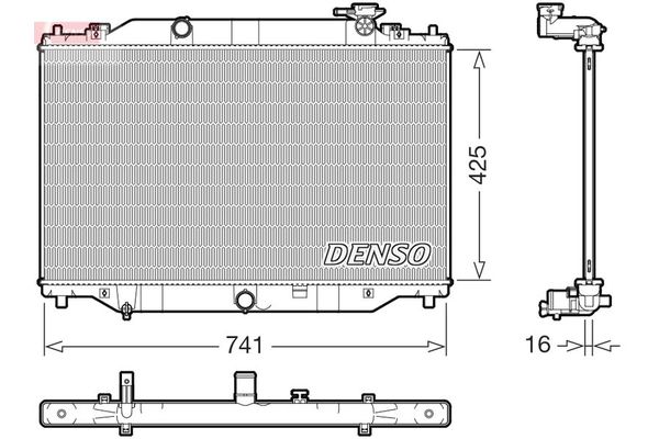 Su Radyatörü  DENSO DRM44053