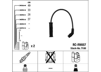 Buji Kablosu  NGK 7198  
