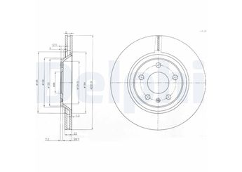 Fren Disk Ayna Arka Sağ ve Sol DELPHI BG3997  8E0615601K 8E0 615 601K 8E0615601R 8E0 615 601R