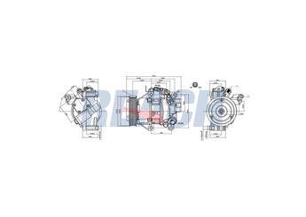 Klima Kompresörü  MAGNETI MARELLI 359002001020  883100D010 883100D200 88310-0D200 883100D201 88310-0D201 883100D202 88310-0D202 883100D230 88310-0D230 883100D231 88310-0D231 883100D232 88310-0D232 8831052590 88310-52590 8831052592 88310-52592