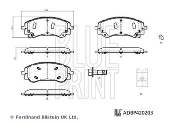 Fren Disk Balata Ön BLUE PRINT ADBP420203  861598010