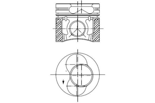 Piston (79.50MM-STD)  NÜRAL 87-72172-STD