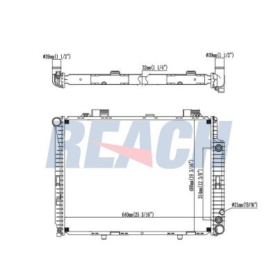 Su Radyatörü  Mercedes E -Serisi S.Wagon (BM 210)(09.1997->)  BSG 35-520-037