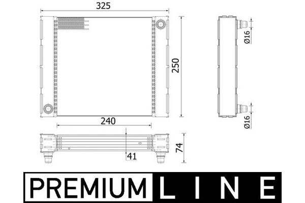 Su Radyatörü  BMW M6 Serisi Coupe (F13M)(2012->)  MAHLE CR 940 000P