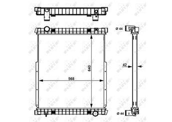Su Radyatörü  NRF 53538  1327249 1397435 1408881 1442751 500361629