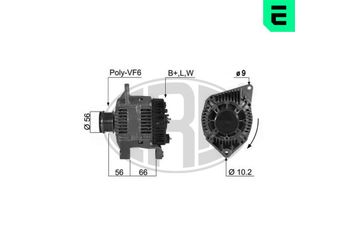 Alternatör  ERA 210490A  7700422143 7700106501 77 00 106 501 77 00 422 143 7700431945 77 00 431 945 7711134258 77 11 134 258 8200121413 82 00 121 413 8251635 8601644