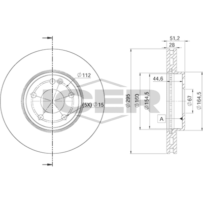 Fren Disk Ayna Ön Sağ ve Sol BRAXIS AE0909