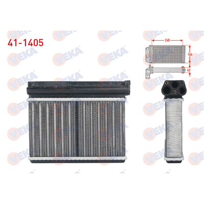 Kalorifer Radyatörü  BMW 3 Serisi Touring (E36)(1995->)  VEKA 41-1405