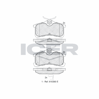 Fren Disk Balata Arka Toyota Corolla (E11)(2000->)  KRAFTVOLL 07010569