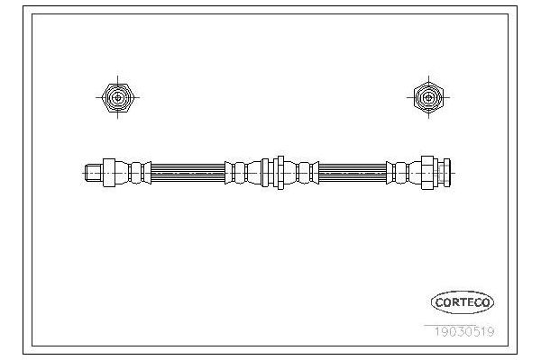 Fren Hortumu Ön Sağ veya Sol OSSCA 00756