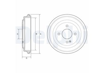 Kampana Arka Sağ veya Sol DELPHI BF633  58411G6000