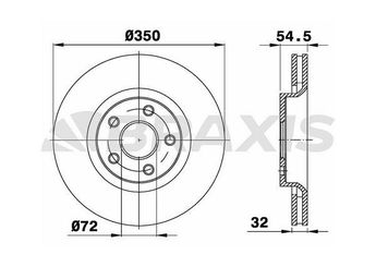 Fren Disk Ayna Ön Sağ ve Sol BRAXIS AD1059  68035012AB