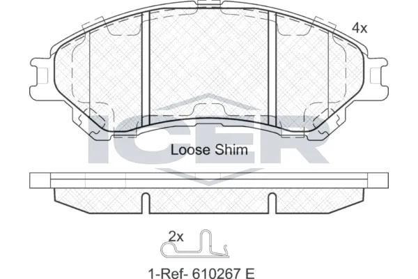 Fren Disk Balata Ön Suzuki S-Cross (2022->)  AYD 60458A