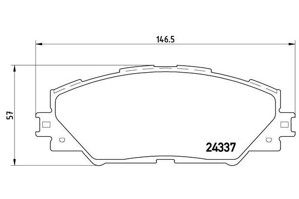 Fren Disk Balata Ön Toyota RAV4 (A4)(2013->)  BREMBO P 83 071