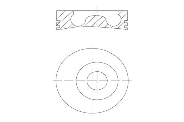 Piston (82.50MM-0.50)  GOETZE 87-72731-050