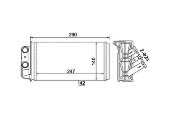 Kalorifer Radyatörü  FIAT ORJINAL 6723061E  46723061E 46723061
