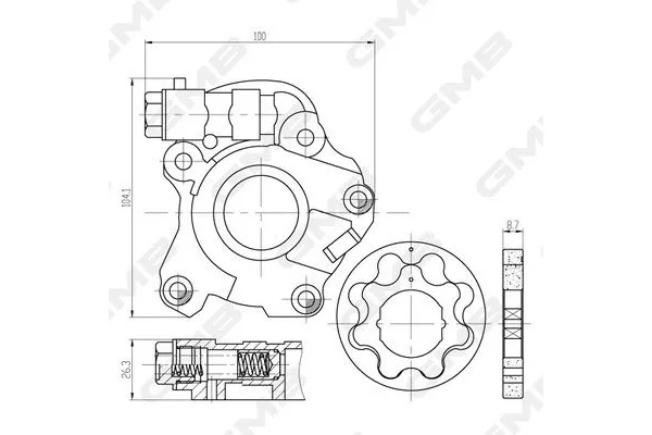 Yağ Pompası  Toyota Yaris Verso (NCP2/NLP2)(1999->)  GMB GOAS-137A