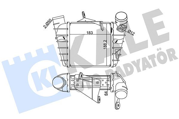 Turbo Radyatörü  Seat Cordoba 4 Kapı (6L2)(09.2002->)  KALE 342300