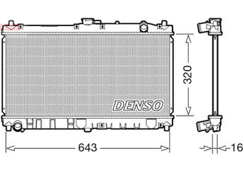 Su Radyatörü  DENSO DRM44031  DRM44031 BP4W15200A