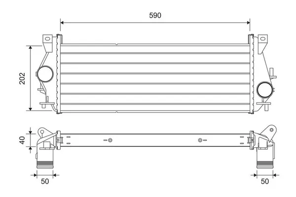 Turbo Radyatörü  Land Rover Defender (LD)(05.1996->09.2002)  VALEO 818340