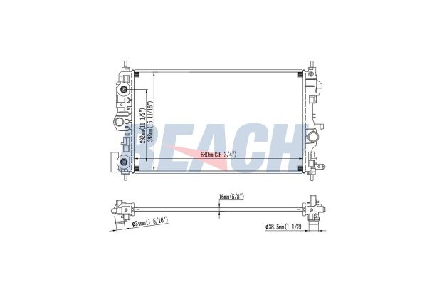 Su Radyatörü  ORİS BCI038026