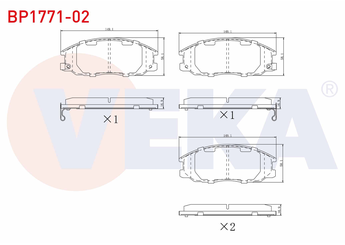 Fren Disk Balata Ön VEKA BP1771-02  