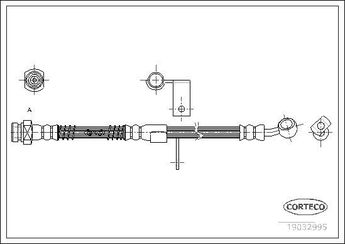 Fren Hortumu Ön Sol CAVO C900 462A  5873125000
