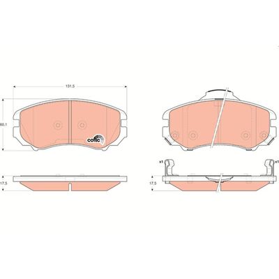Fren Disk Balata Ön Hyundai Tucson (JM)(2004->)  WONGA 271093